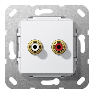 Gira Anneau de support encastré pour connexion audio Cinch soudée rws 563203