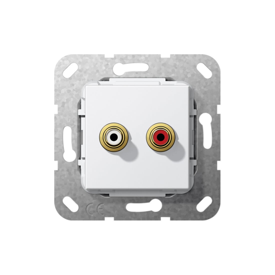 Gira Anneau de support encastré pour connexion audio Cinch soudée rws 563203