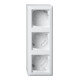 Gira Boîtier AP 3f + cadre Standard 55 blanc Rweiß 106303