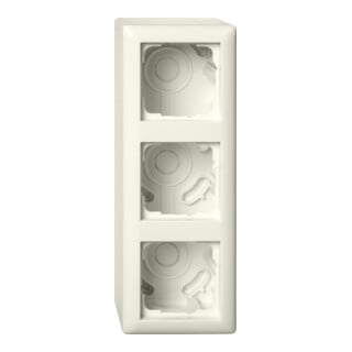Gira Boîtier en saillie 3f + cadre Standard 55 blanc 106301