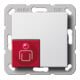 Gira Bouton d'appel System 55 blanc pur 290003