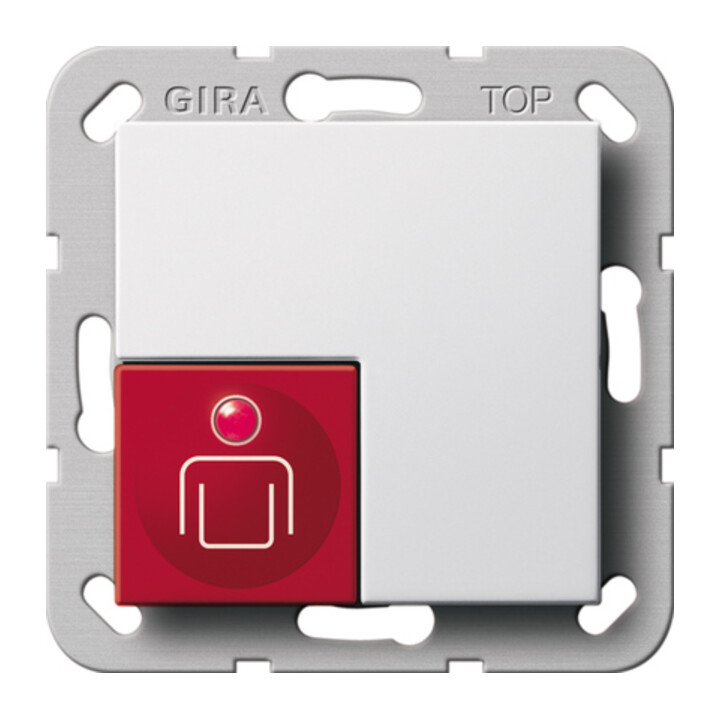 Gira Bouton d'appel System 55 blanc pur 290003