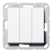 Gira Bouton-poussoir triple rws 1 pôle contact normalement fermé 284403-1
