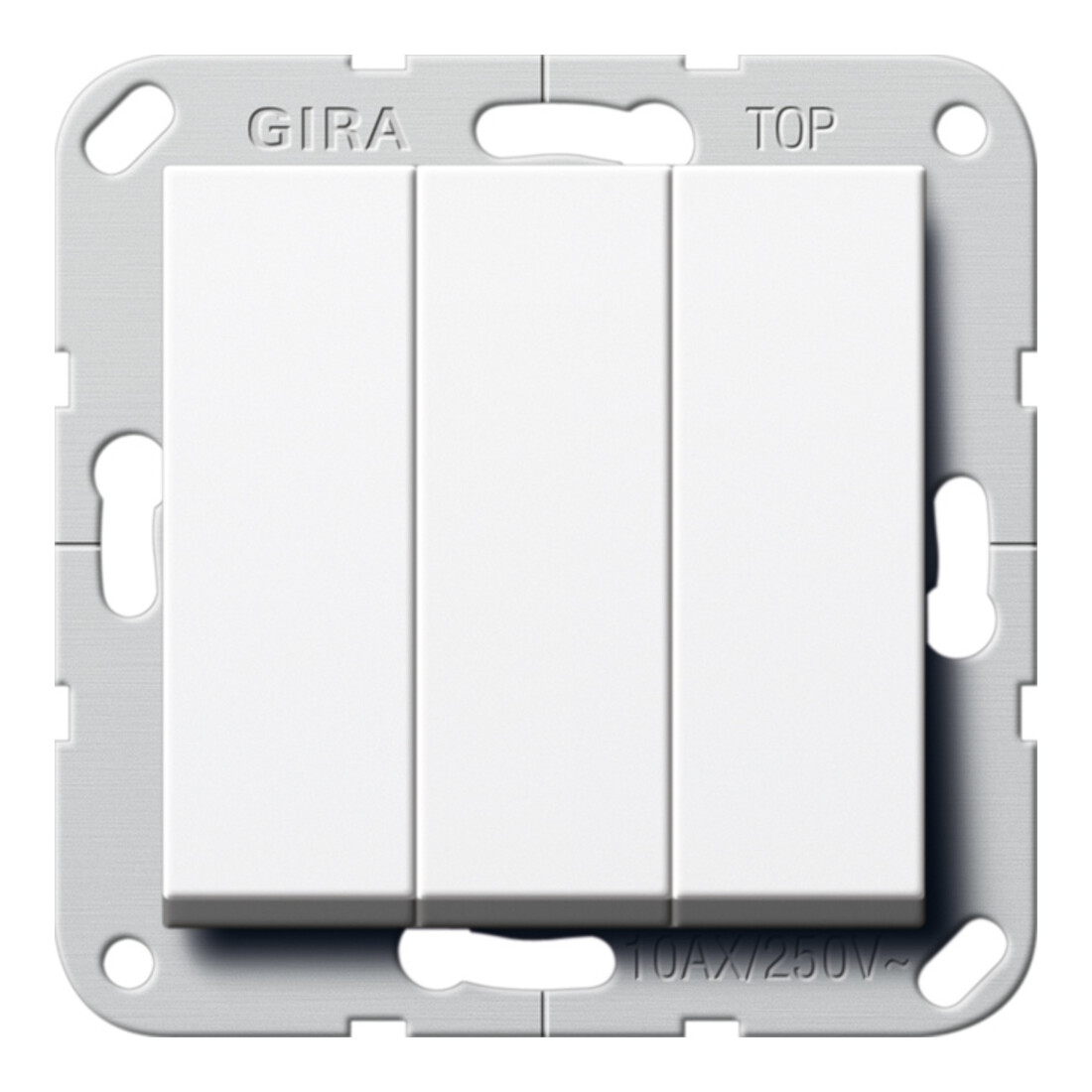 Gira Bouton-poussoir triple rws 1 pôle contact normalement fermé 284403
