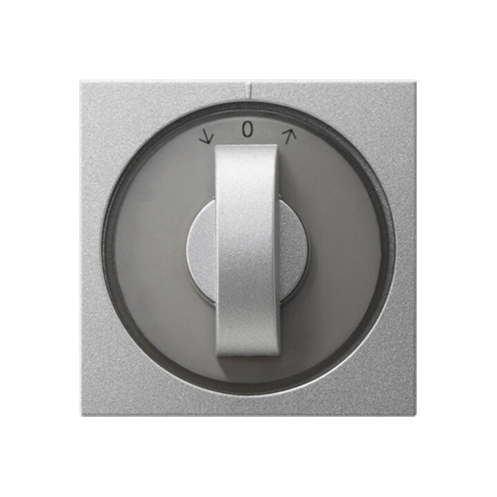 Gira Cache avec bouton alu Jalousie, System55 066626