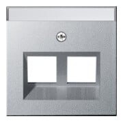 Gira Cache Modular Jack 30° 2 places alu 264026-1
