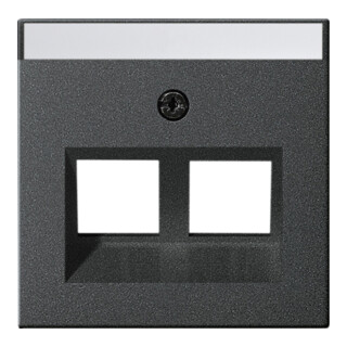 Gira Cache Modular Jack 30° 2x anthracite 264028