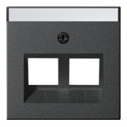 Gira Cache Modular Jack 30° 2x anthracite 264028-1
