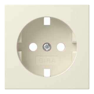 Gira Cache prise SCHUKO 492001 crème blanc brillant