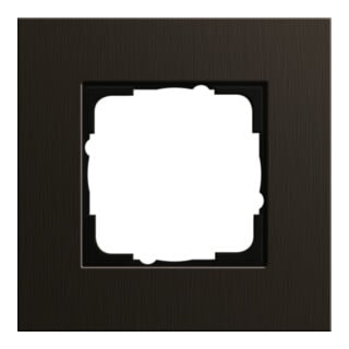 Gira Cadre de finition 1 poste aluminium brun 0211127