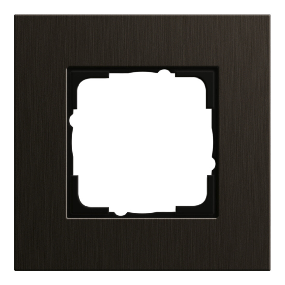 Gira Cadre de finition 1 poste aluminium brun 0211127