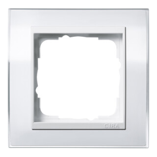 Gira Cadre de finition 1 poste blanc clair 0211723