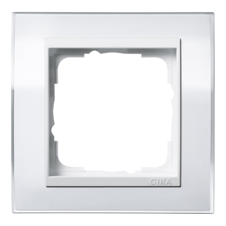 Gira Cadre de finition 1 poste blanc clair 0211723