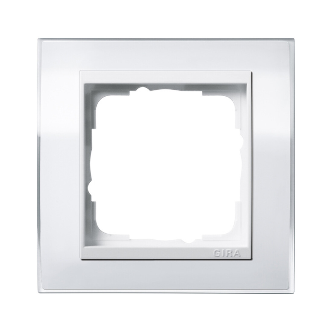 Gira Cadre de finition 1 poste blanc clair 0211723