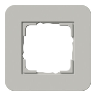 Gira Cadre de finition 1 poste Gris/Blanc pur 0211412