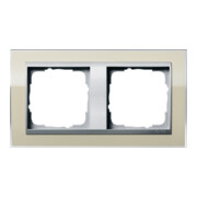 Gira Cadre de finition 2 fentes clair sable 0212776-1