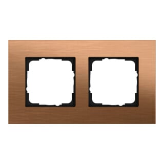 Gira Cadre de finition 2 postes E2 Esprit Bronze 021238