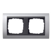 Gira Cadre de finition 2f. alu pour anth.ZL, incassable 021206-1
