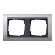 Gira Cadre de finition 2f. alu pour anth.ZL, incassable 021206-3