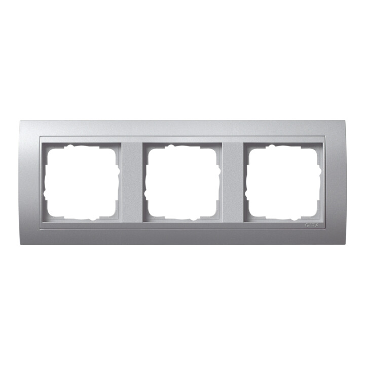 Gira Cadre de finition 3f.alu avec plaque alu, Event 021336