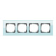 Gira Cadre de finition 4 fois pour verre Esprit 021418
