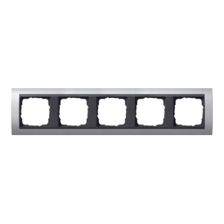 Gira Cadre de finition 5f. alu pour anth. ZL, incassable 021506