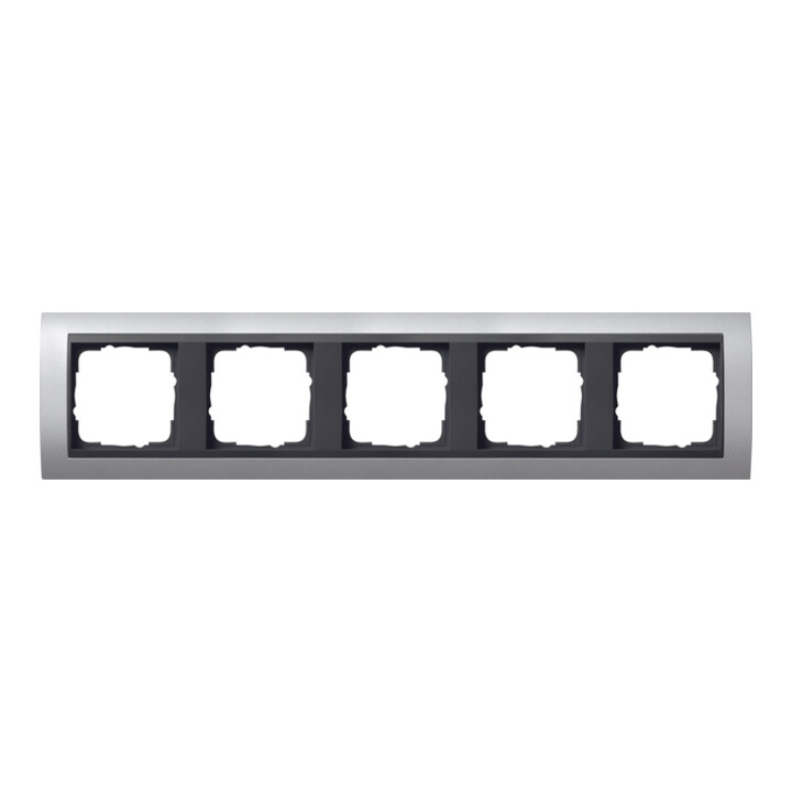 Gira Cadre de finition 5f. alu pour anth. ZL, incassable 021506