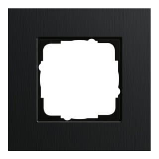 Gira Cadre de recouvrement 1 place aluminium noir 0211126