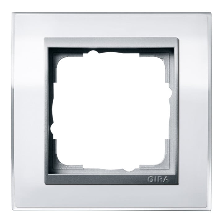 Gira Cadre de recouvrement 1 poste blanc clair 0211726