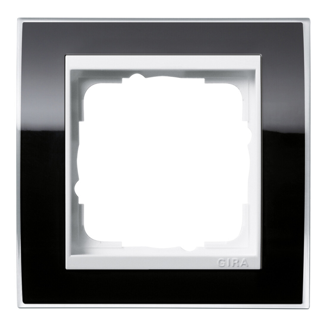 Gira Cadre de recouvrement 1 poste clair noir 0211733