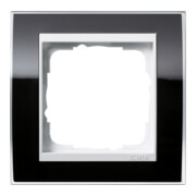 Gira Cadre de recouvrement 1 poste clair noir 0211733-3