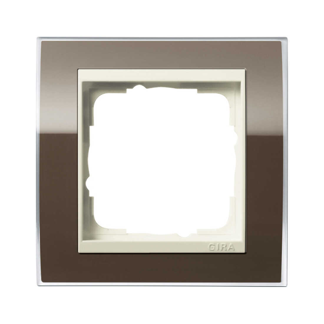 Gira Cadre de recouvrement 1 poste transparent brun 0211761