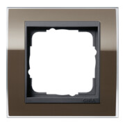 Gira Cadre de recouvrement 1 poste transparent brun 0211768-1