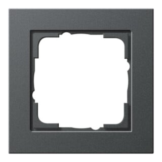 Gira Cadre de recouvrement 1f. anthracite incassable 021123