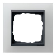 Gira Cadre de recouvrement 1f. opaque blanc avec anthracite ZL, incassable 021124-1