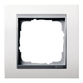 Gira Cadre de recouvrement 1f. pour interrupteur avec plaque alu ZL, Event 021171