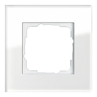 Gira Cadre de recouvrement 1f. verre blanc Esprit 021112