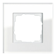 Gira Cadre de recouvrement 1f. verre blanc Esprit 021112-1