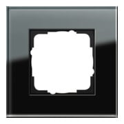 Gira Cadre de recouvrement 1f. verre noir Esprit 021105-1