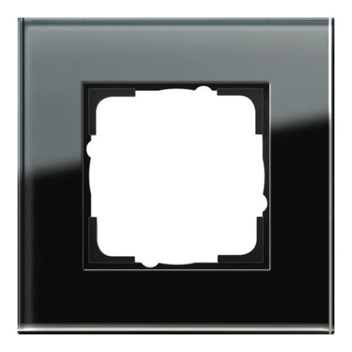 Gira Cadre de recouvrement 1f. verre noir Esprit 021105