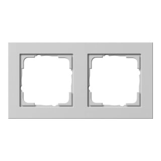 Gira Cadre de recouvrement 2-fach E2 gris mat 021237