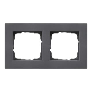 Gira Cadre de recouvrement 2 fois Anthracite 0212235