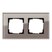 Gira Cadre de recouvrement 2 fois Esprit Verre Umbra 0212122-3