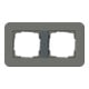 Gira Cadre de recouvrement 2 fois gris foncé/anthracite 0212423