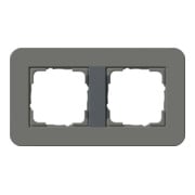 Gira Cadre de recouvrement 2 fois gris foncé/anthracite 0212423-3