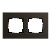 Gira Cadre de recouvrement 2 postes aluminium brun 0212127-1