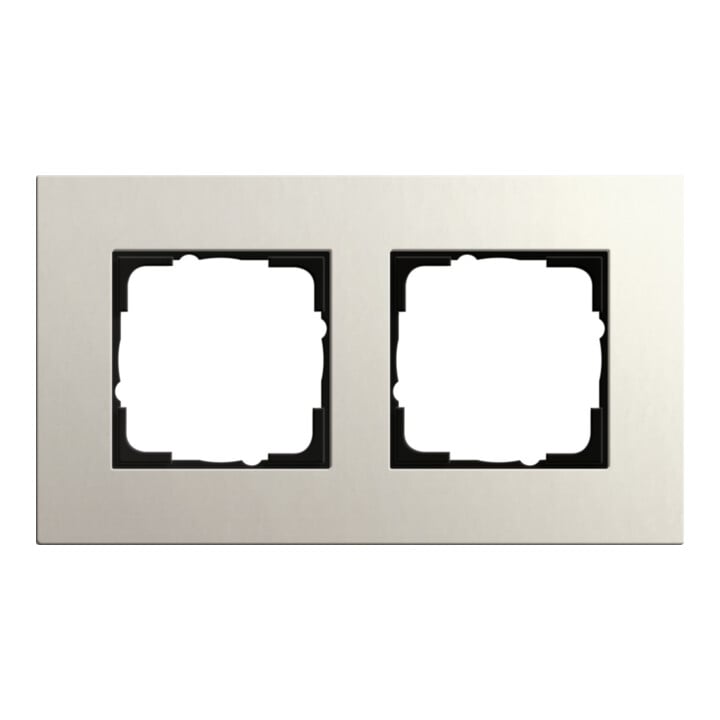 Gira Cadre de recouvrement 2 postes gris clair 0212220