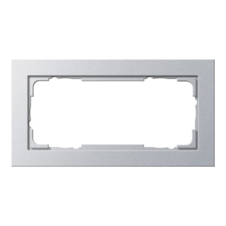 Gira Cadre de recouvrement 2f alu E2 100225