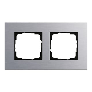 Gira Cadre de recouvrement 2f. alu Esprit 021217