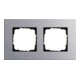 Gira Cadre de recouvrement 2f. alu Esprit 021217